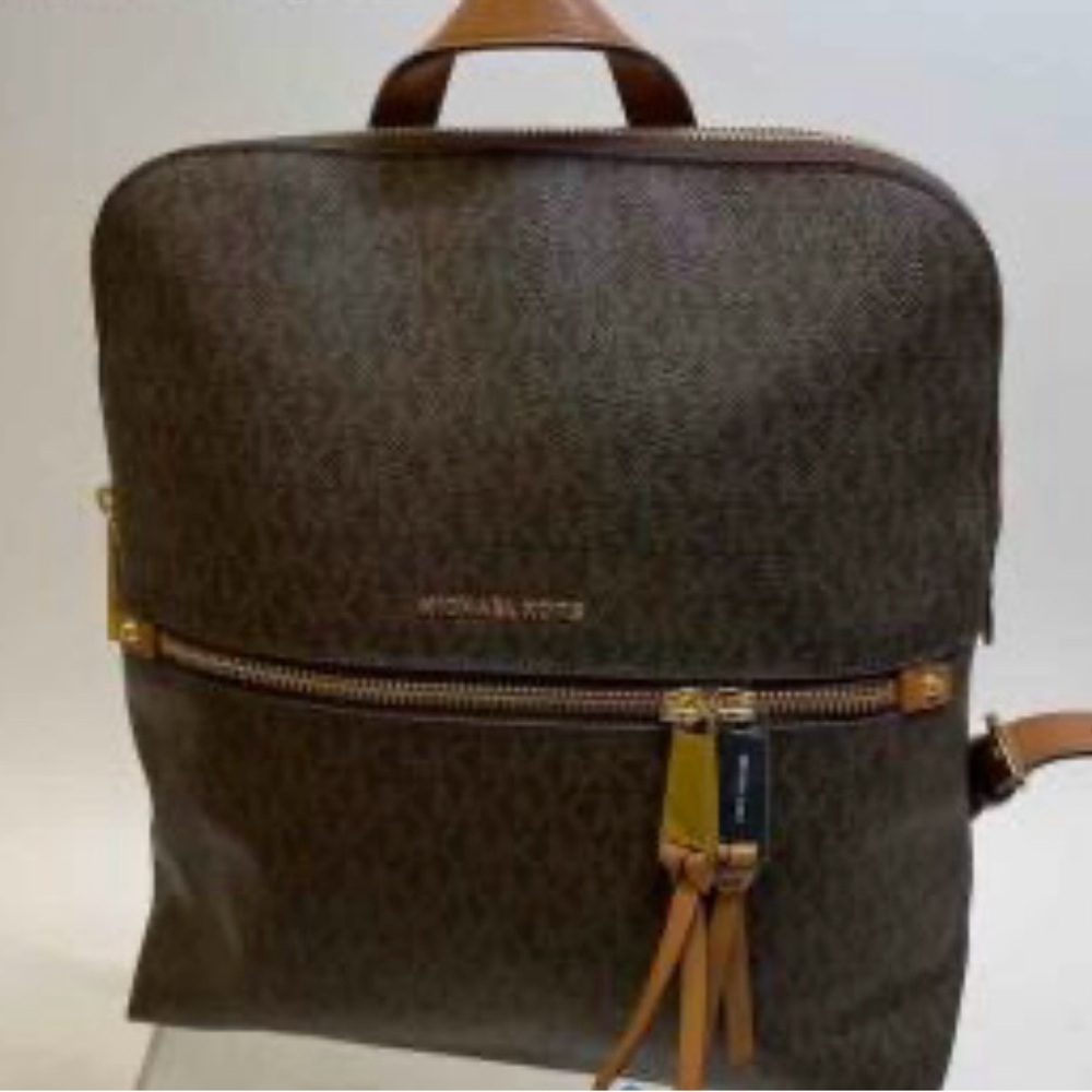 Michael Kors Rhea Medium Slim Logo Backpack - Picture 14 of 16